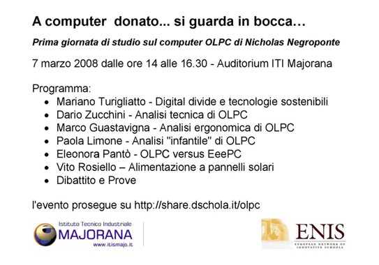 Il manifesto dell'iniziativa